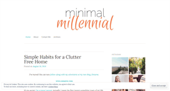 Desktop Screenshot of minimalmillennial.com